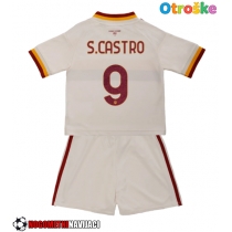 Otroške Nogometnih dresov AS Roma Santiago Castro #9 Gostujoči 2026-27 Kratki rokavi (+ hlače)